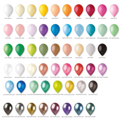 Ciao Pack 100 baloane din latex natural metalizat calitate premium 13 cm (auriu roz metalizat)