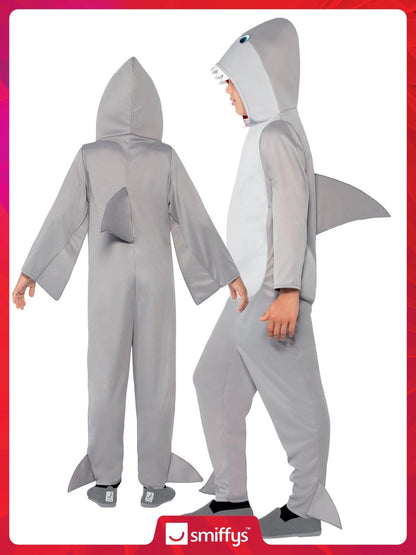 Smiffys Costum Rechin cu glugă, gri, 7-9 ani