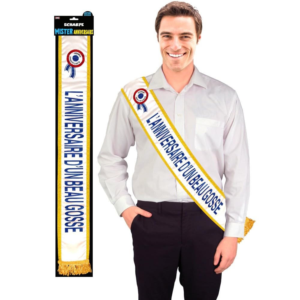 Generique - Fular, Motiv: Dun Beau Gosse, Albastru