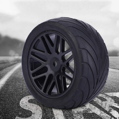 Set 4 Roți Offroad, Roți cu Șenile pentru Auto RC, Universal, 1/10, 85 mm, Fernbedienung (negru)