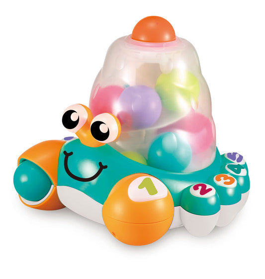 Auby A2102536 Jucării Muzicale pentru Bebeluși, Crabul Nebun – 12 Luni+, Multicolor