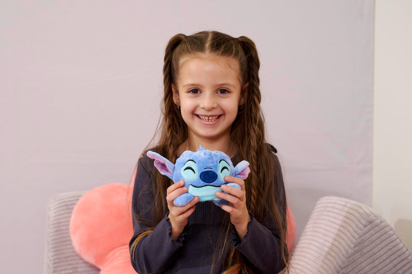 Simba Disney Stitch Jucarie plus reversibila, 8 cm