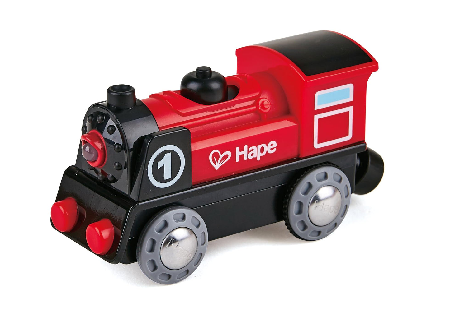 Hape Locomotivă electrică Nr. 1, roșie/neagră, 3+ ani