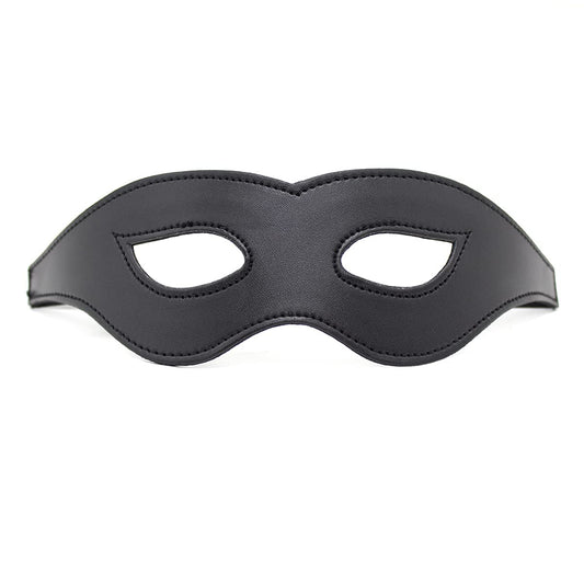 Masca din piele neagră pentru Halloween, baluri de măști, petreceri și carnaval, masca de ochi de pisică pentru femei și bărbați (negru-1)