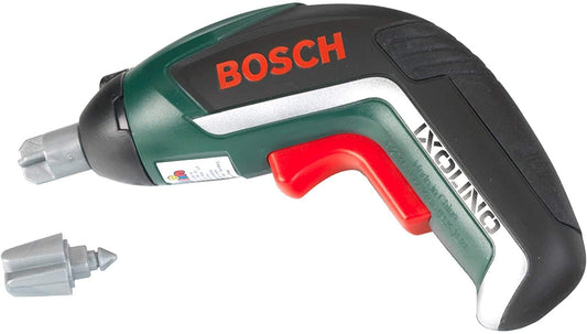 Theo Klein 8300 Bosch Șurubelniță electrică de jucarie  cu lumină și sunet | Capete interschimbabile | Dimensiuni: 12,5 cm x 4 cm x 9 cm | Jucărie pentru copii de la 3 ani