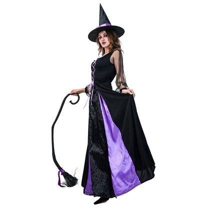 SEA HARE Costum vrăjitoare Halloween, pălărie și rochie