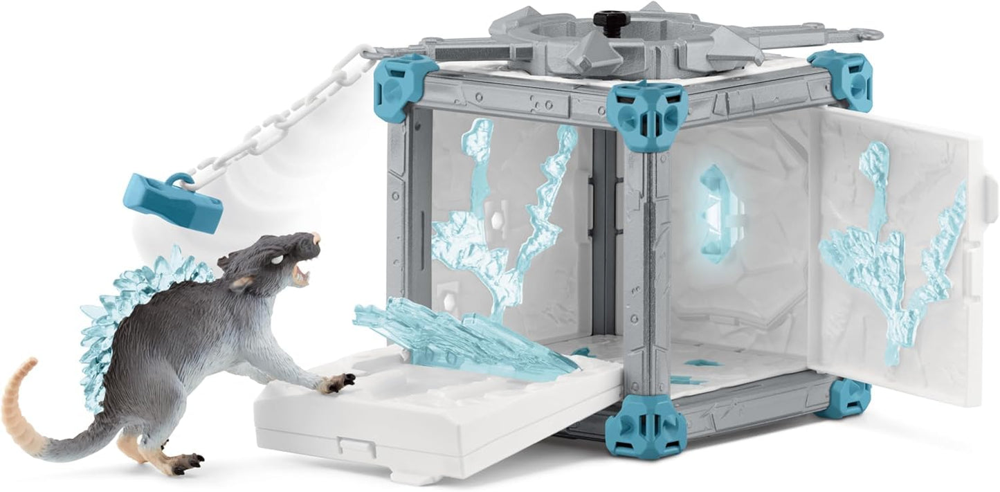 Schleich 42676 BattleCave Eisratte, 7 ani+, ELDRADOR CREATURES - Set de joc, 40 piese