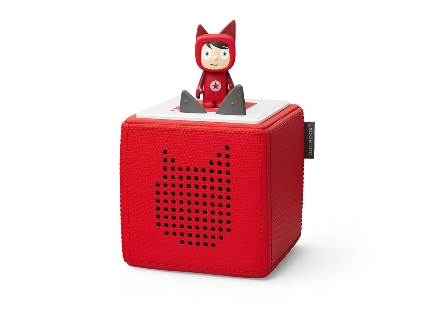 tonies Toniebox Set de pornire Boxă audio pentru copii cu 1 figură creativă, wireless, 7 ore autonomie, roșu