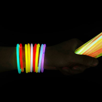 Relota Set 120 bratari fosforescente neon, 6 culori