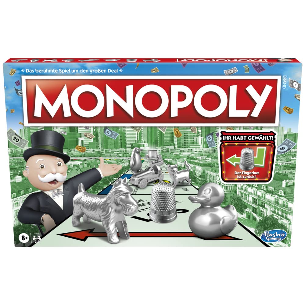 Monopoly Joc de societate clasic, 2-6 jucători, 8+ ani
