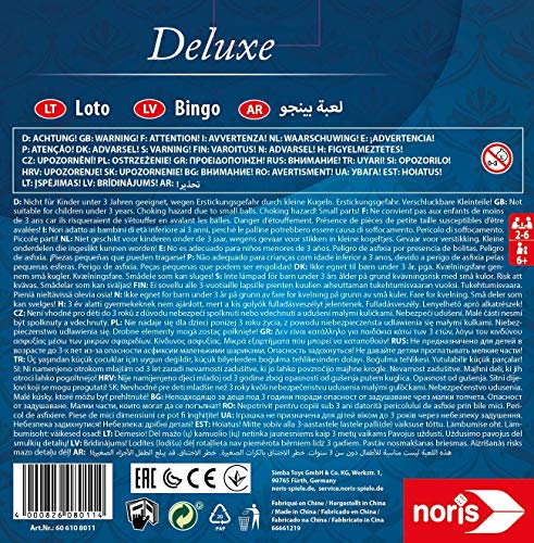 Noris Deluxe Bingo cu tambur, 90 bile, 6+ ani