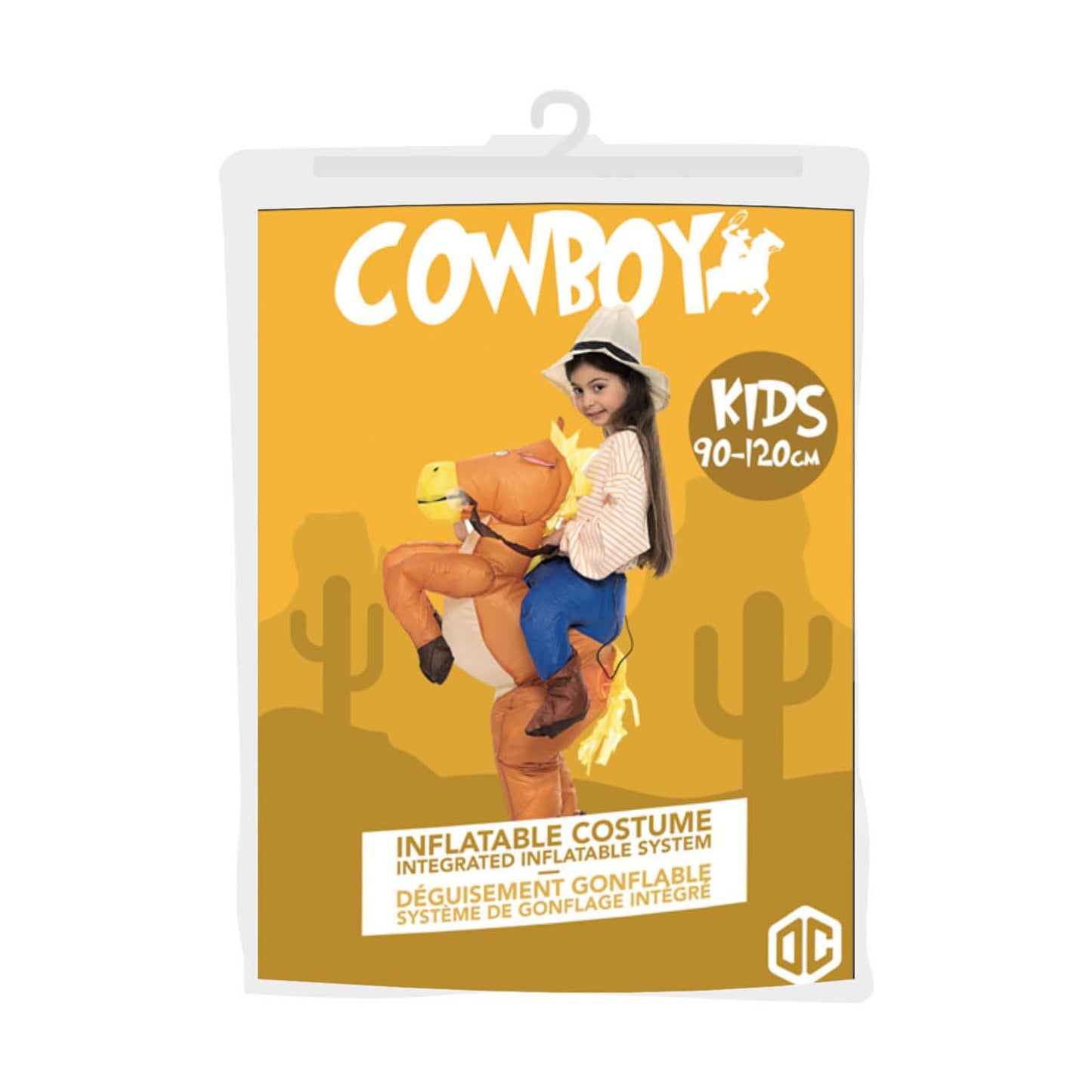 Original Cup Costum gonflabil Cowboy copii, 90-120 cm