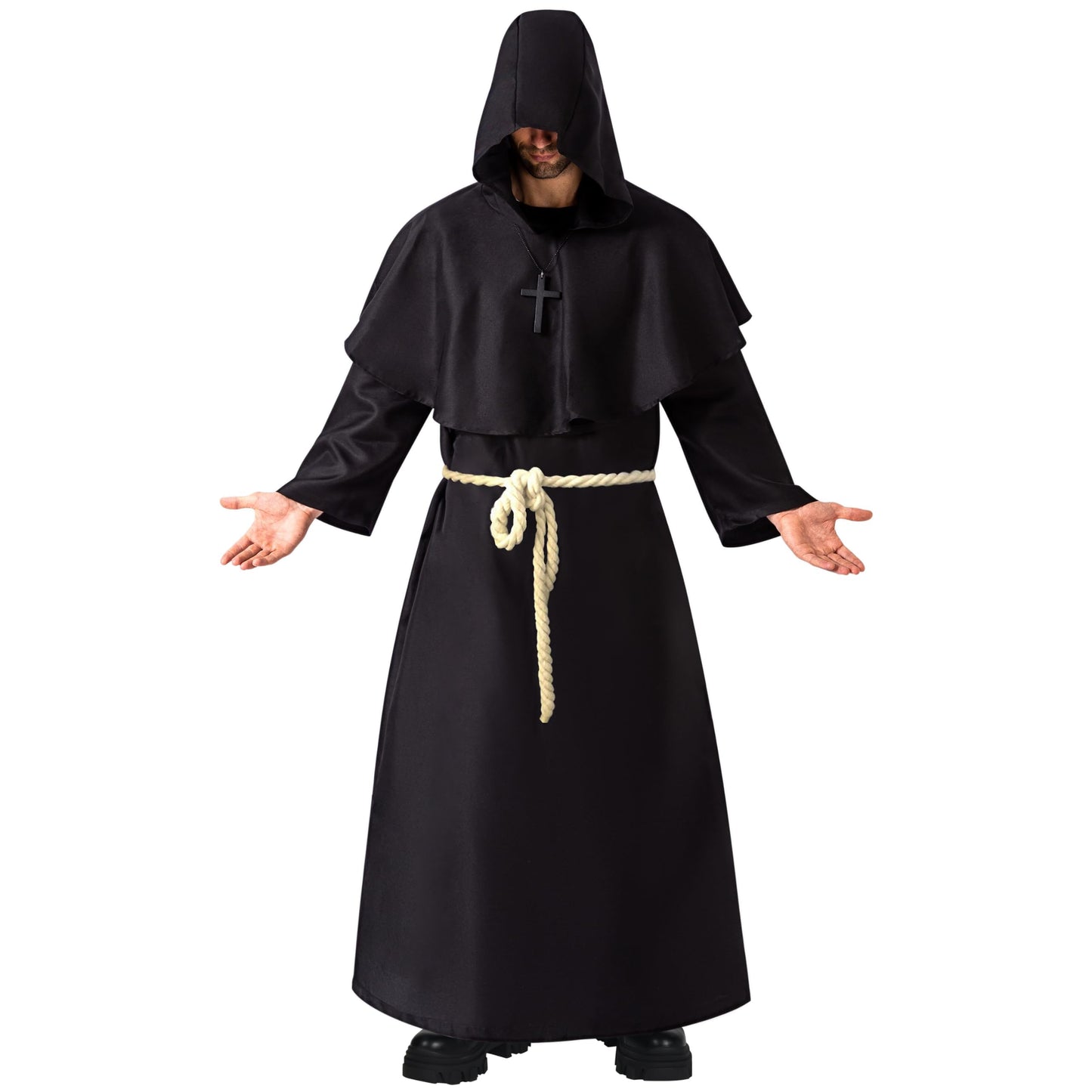 Spooktacular Creations Roba medievala cu gluga, adult