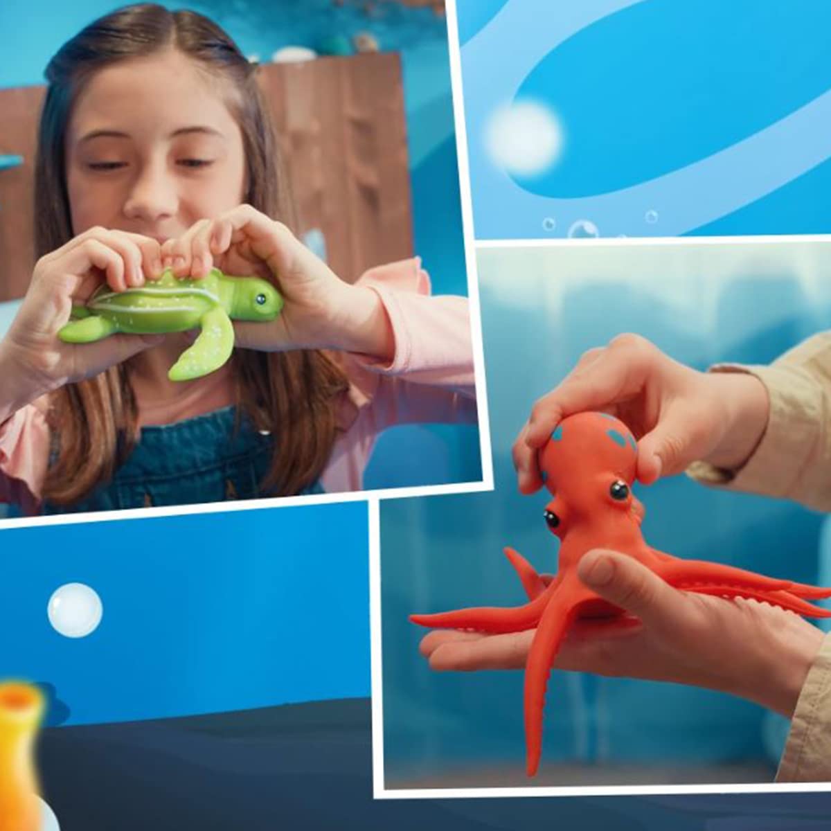 Sbabam Figurine marine squishy, 4 buc, 3+ ani