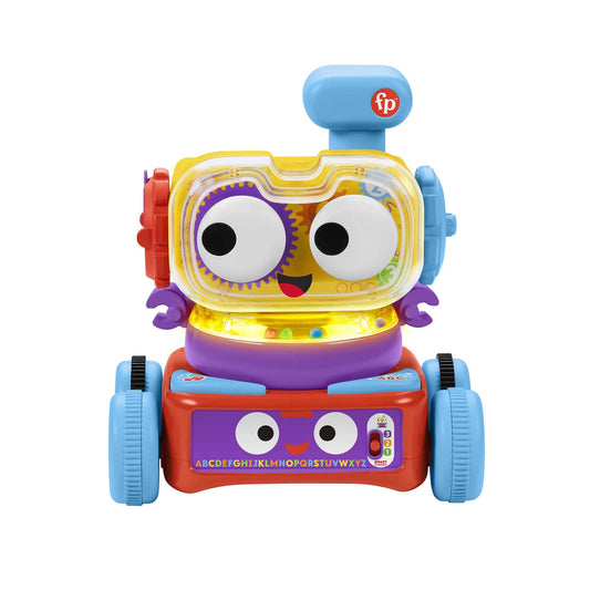 Fisher-Price Tino Robot de învățare 4-in-1 pentru bebeluși și copii mici, jucărie pentru 6 luni+, Versiune: Franceză, HCK38