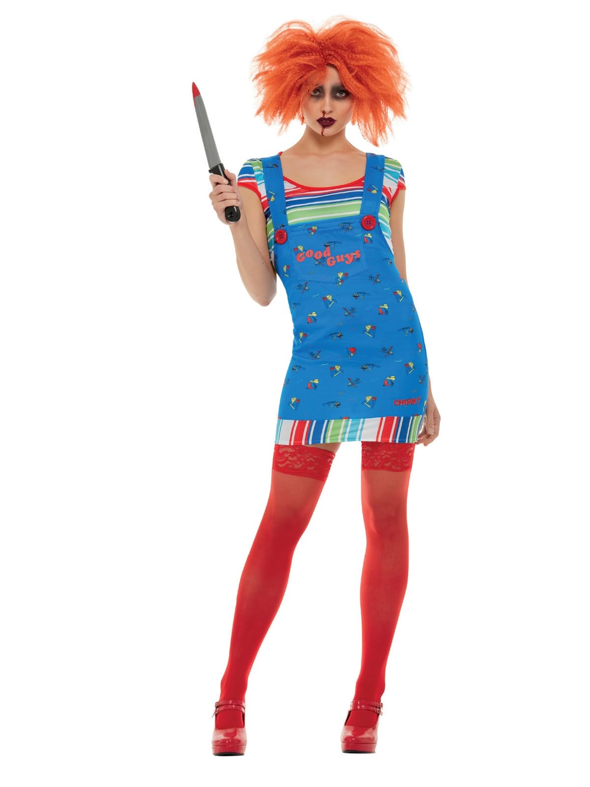 Smiffys Chucky Costum Halloween și Carnaval albastru