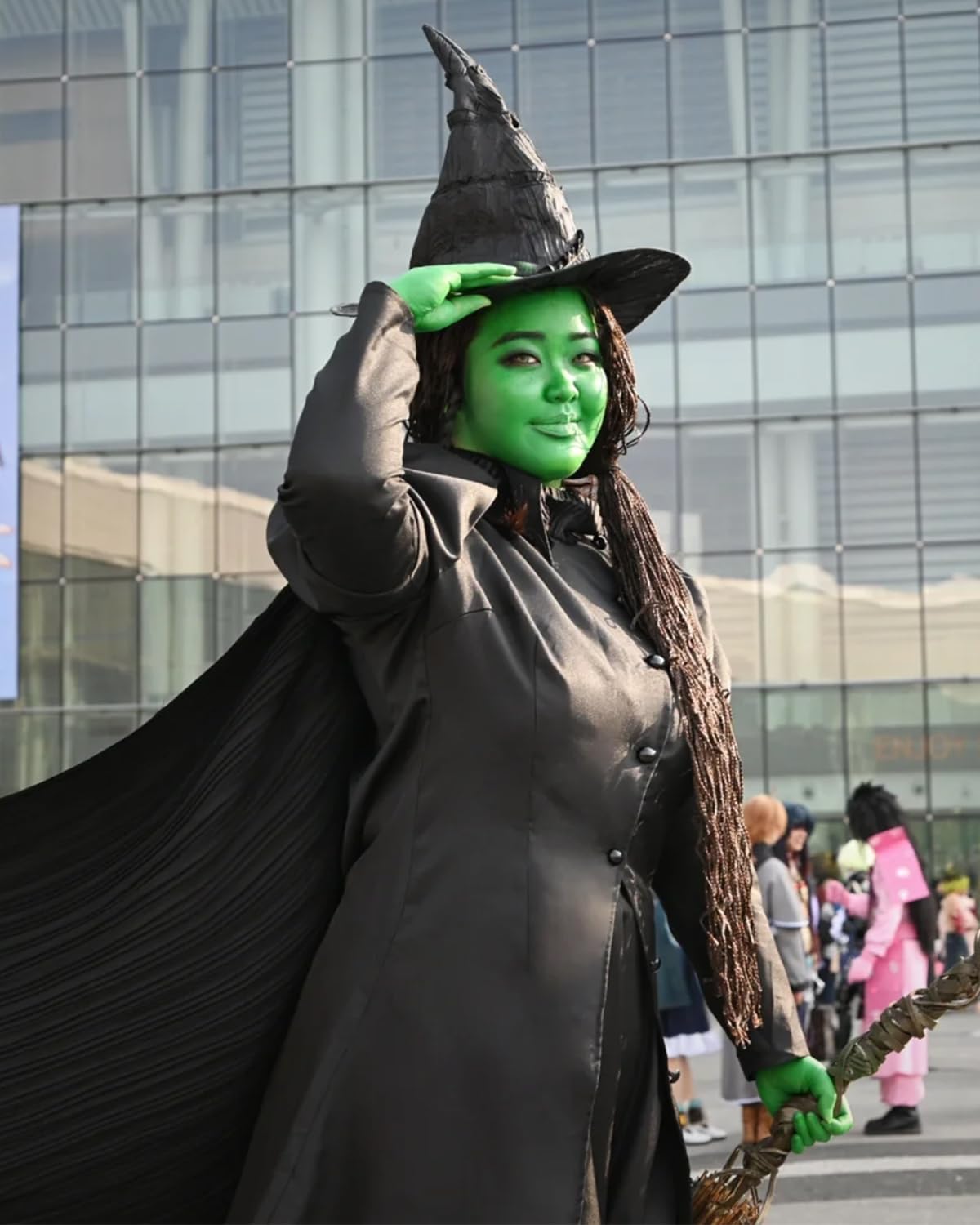 Costum de Halloween pentru femei Elphaba, Vrăjitoarea Wicked, CR ROLECOS, Outfit XXL