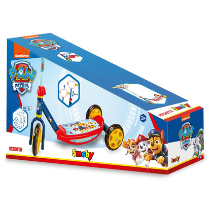 Smoby Paw Patrol Scooter 3 roți, ghidon ajustabil, 3+ ani