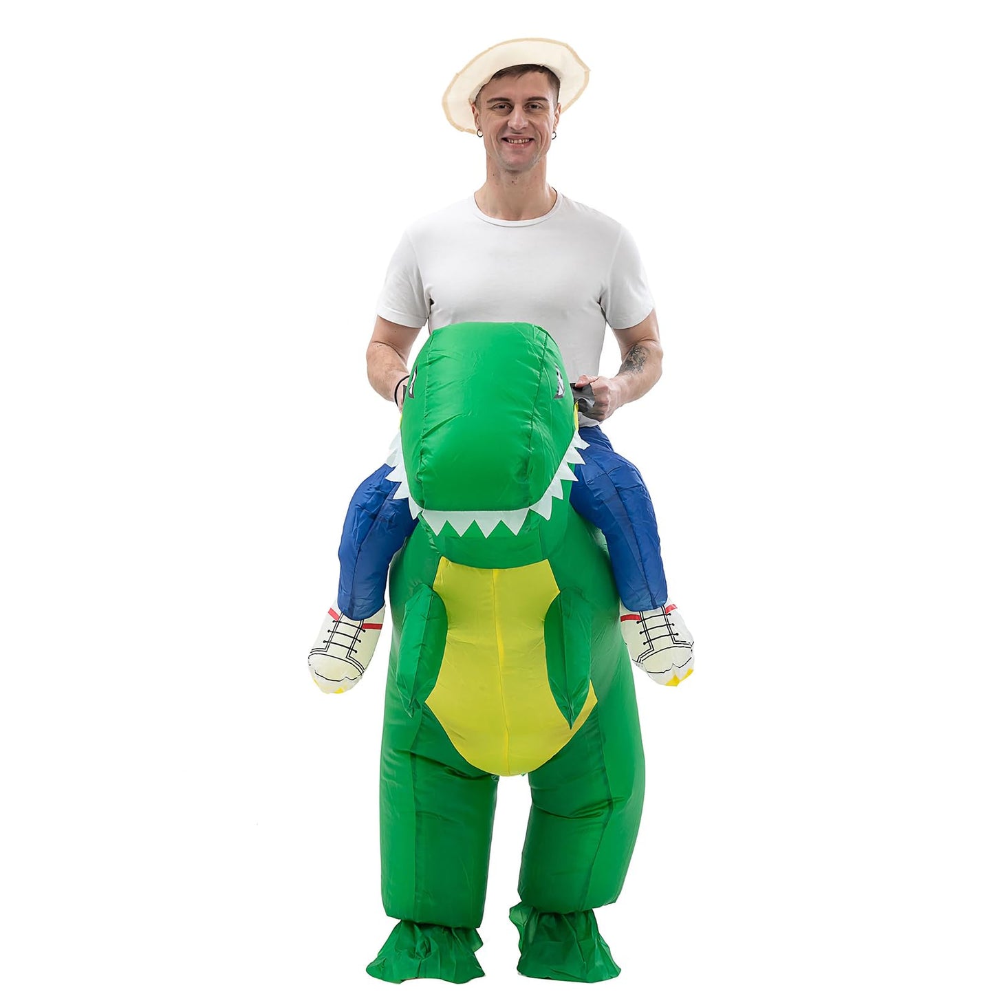 IRETG Costum dinozaur gonflabil pentru adulți