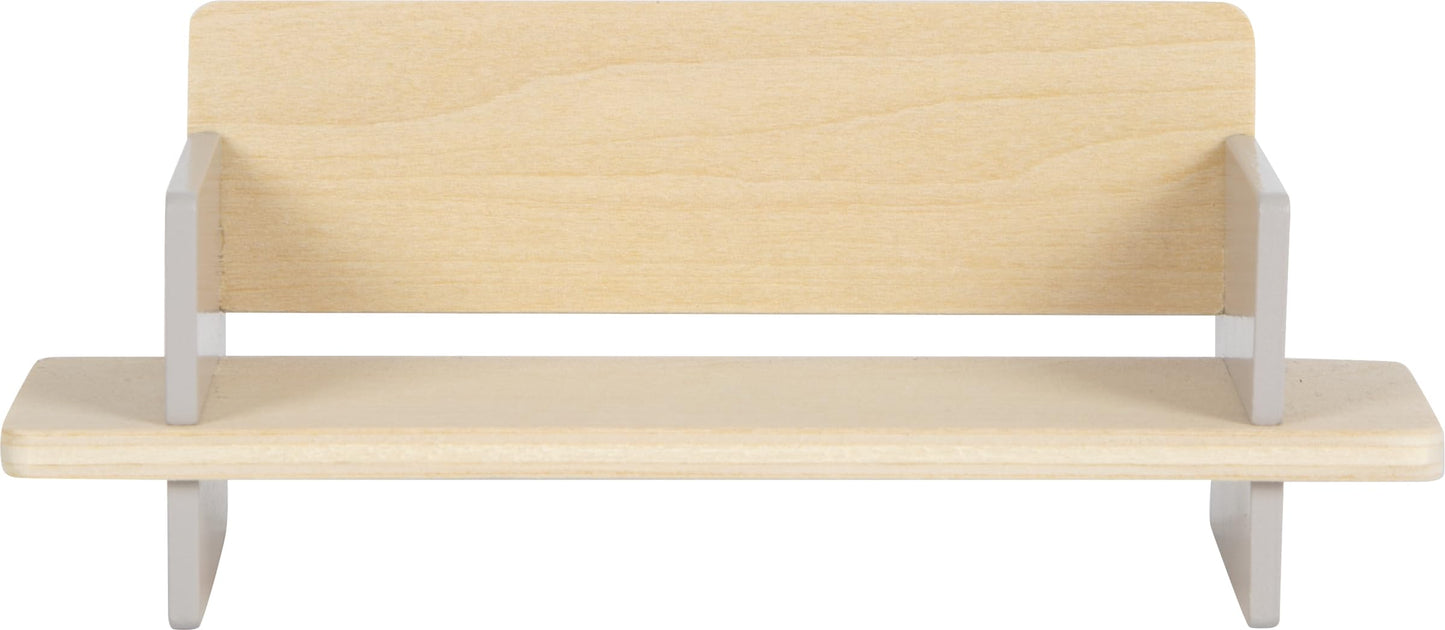 Small Foot 12633 Set mobilier pentru casă de păpuși living din lemn pentru copii de la 3 ani