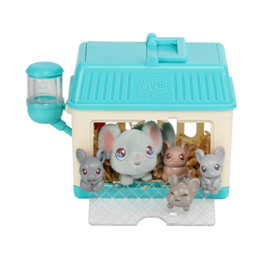 Little Live Pets Lil' Mouse Set de joacă Mini Mama Surprise cu 2-4 pui, joc repetabil