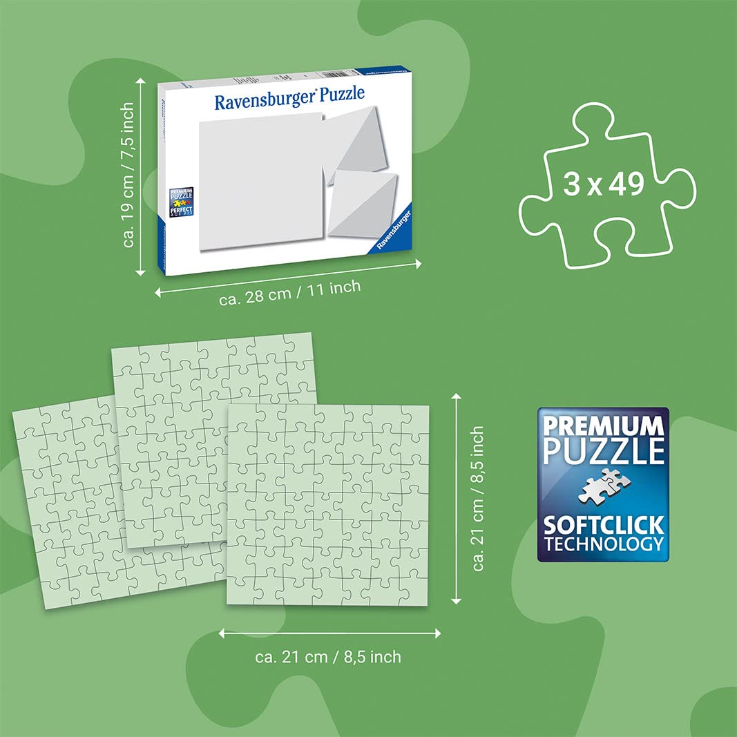 Ravensburger 05685 Set de puzzle pentru copii 3x49 piese 5+ ani
