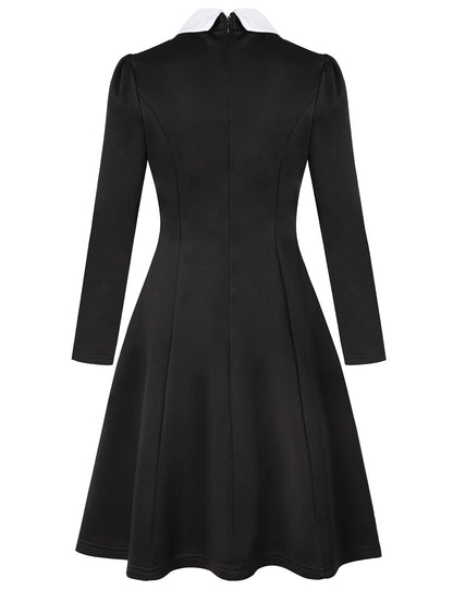 Mrsclaus Set Costum Familia Addams Halloween, 6 piese
