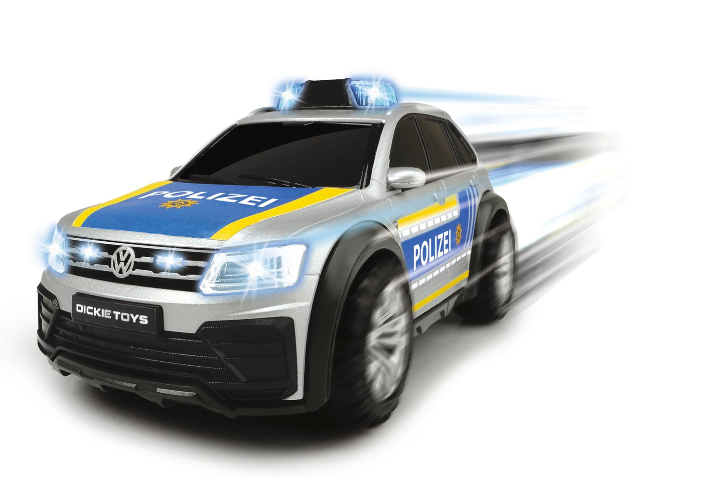 Dickie Toys VW Tiguan R-Line Mașinuță Poliție SUV cu lumină și sunet 25 cm de la 3 ani