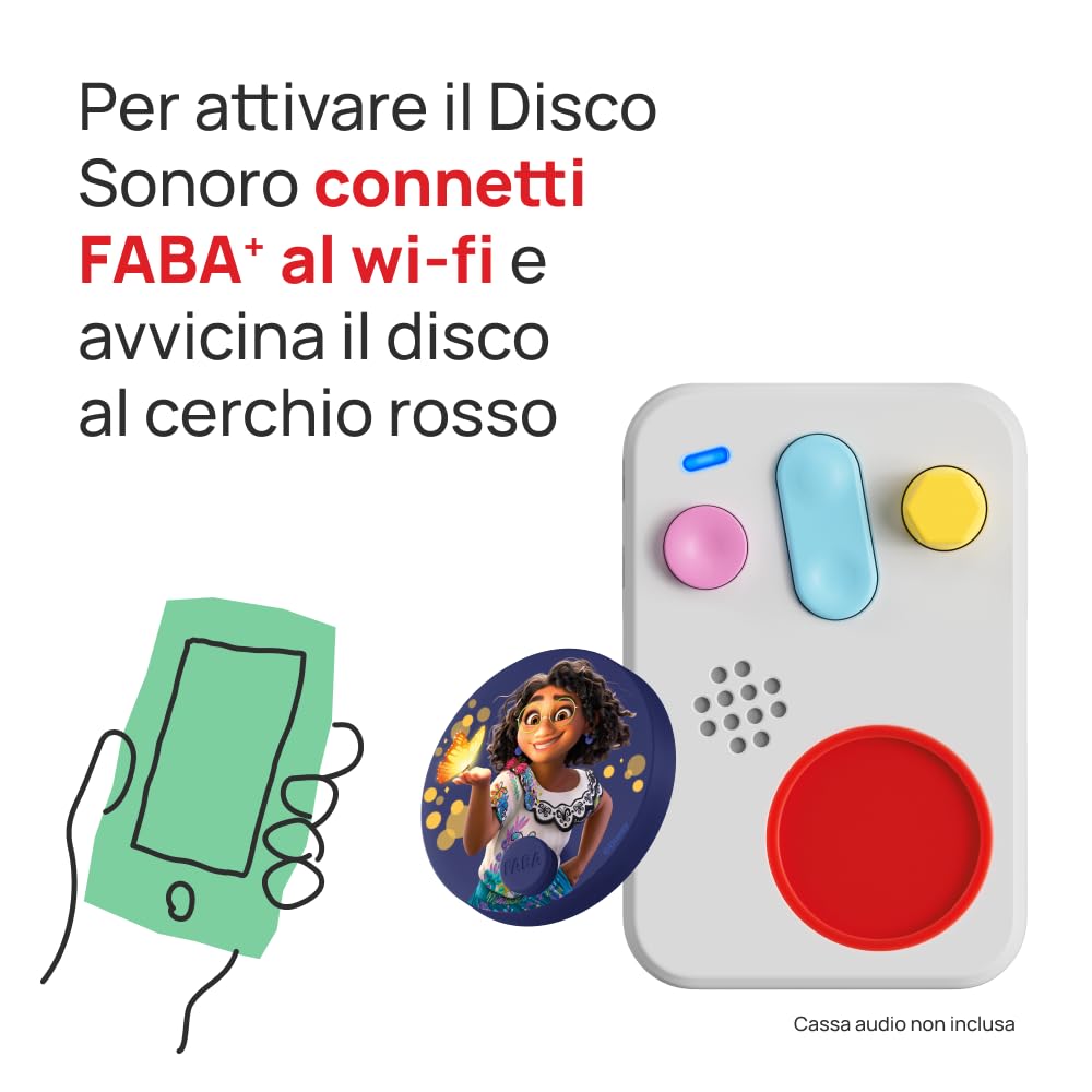 FABA Disney Vinyl Encanto, povești sonore, 5-10 ani (italiană)