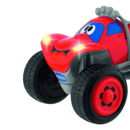 Chicco Billy Bigwheels Mașină RC pentru Copii, Mașină cu Telecomandă Intuitivă cu Volan, Luminile și Sunete, Roșie, Cadou pentru Copii de la 2 Ani, Jucărie pentru Copii 2 - 6 Ani