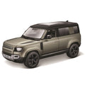 Bburago Land Rover Defender 110 2022 Mașinuță replică metalică 1:24 cu uși care se deschid 3+ ani (verde)