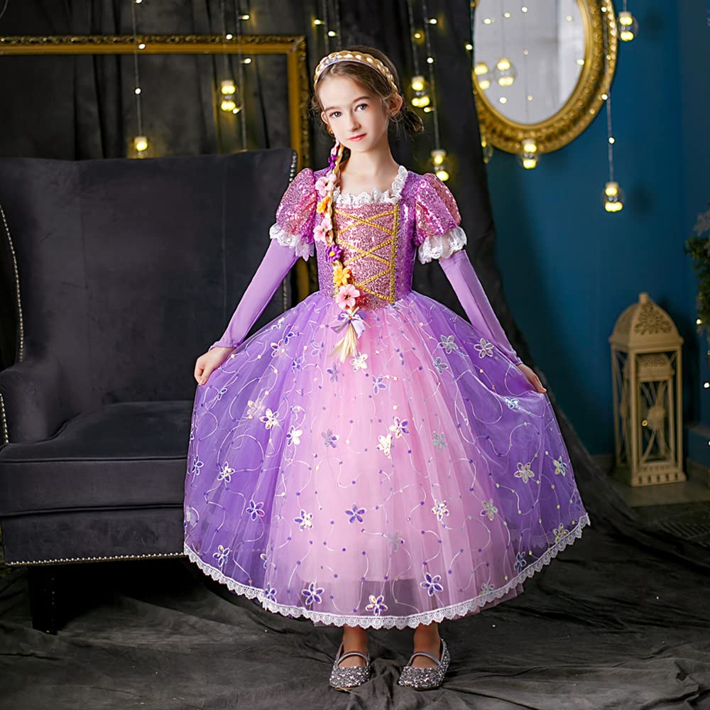 HEYOUTH Costum Printesa Regina Ghetei, 8 piese, 100 cm