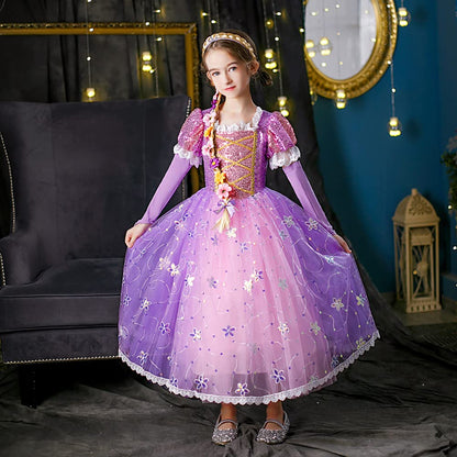 HEYOUTH Costum Printesa Regina Ghetei, 8 piese, 100 cm