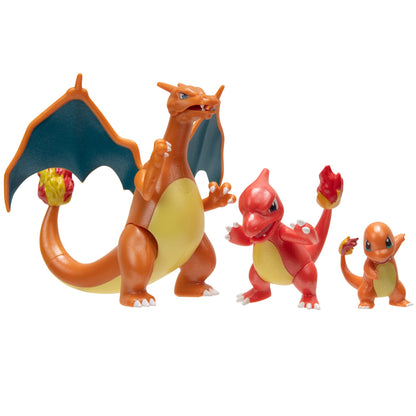 Pokémon PKW2777 - Multipack Select Entwicklungs - Glumanda, Glutexo, Glurak, set oficial cu figurine