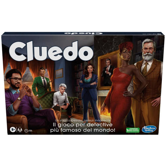 Cluedo Clasic Refresh (Joc în cutie, Hasbro Gaming), pentru copii și fete de la 8 ani, Cluedo revizuit pentru 2-6 jucători, jocuri de mister și investigație pentru familie.