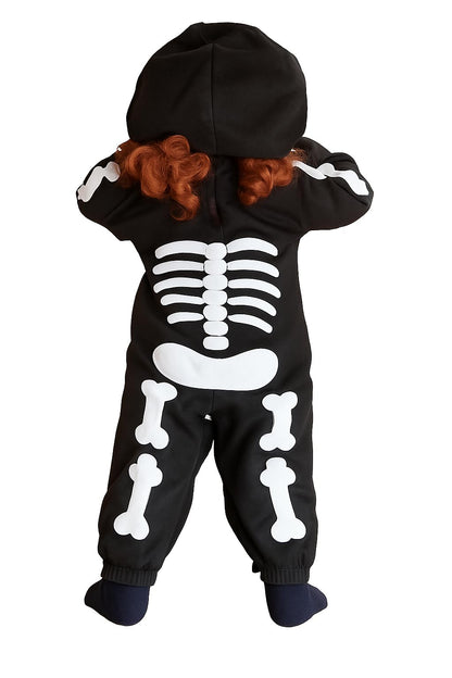 Ikumaal F70 Costum schelet pentru copii 116-122 Halloween Carnaval