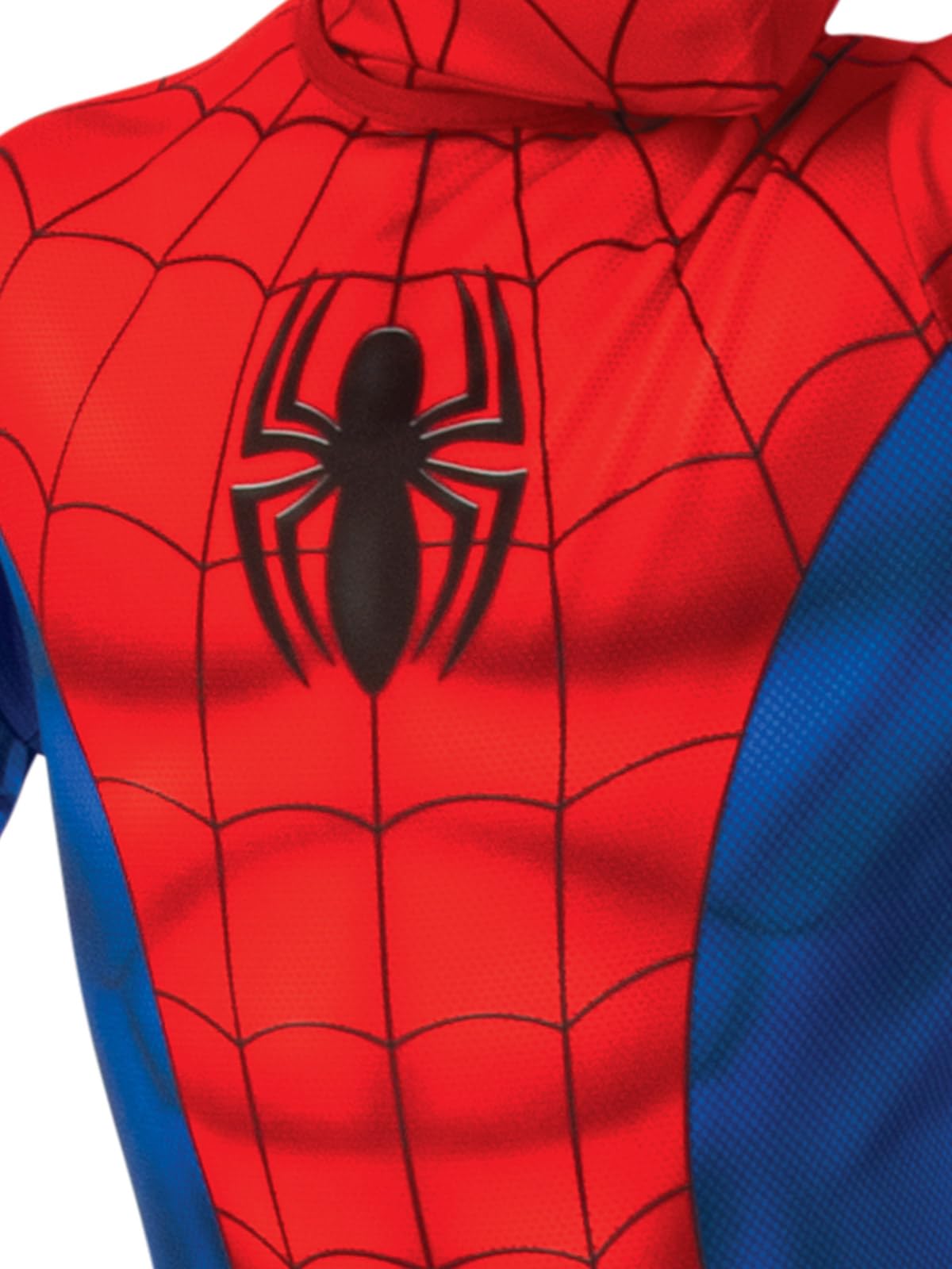 Costum Rubies Spiderman pentru băieți, cu cizme atașate și mască din material oficial al filmului Spider-Man de la Marvel, costum pentru Halloween, Crăciun, carnaval și petreceri de naștere S (3-4 ani)