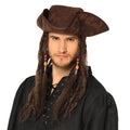Boland 81914 Pălărie pirat cu păr Dirty Joe Accesoriu costum carnaval și petrecere tematică