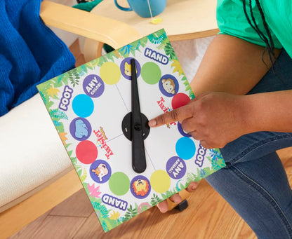 Twister Junior - Hasbro Gaming - Covor de joc dublu față - 2 jocuri în 1 - Joc de petrecere pentru băieți și fete