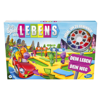Hasbro Das Spiel des Lebens Joc de societate pentru familie 2-4 jucători de la 8 ani cu creioane colorate