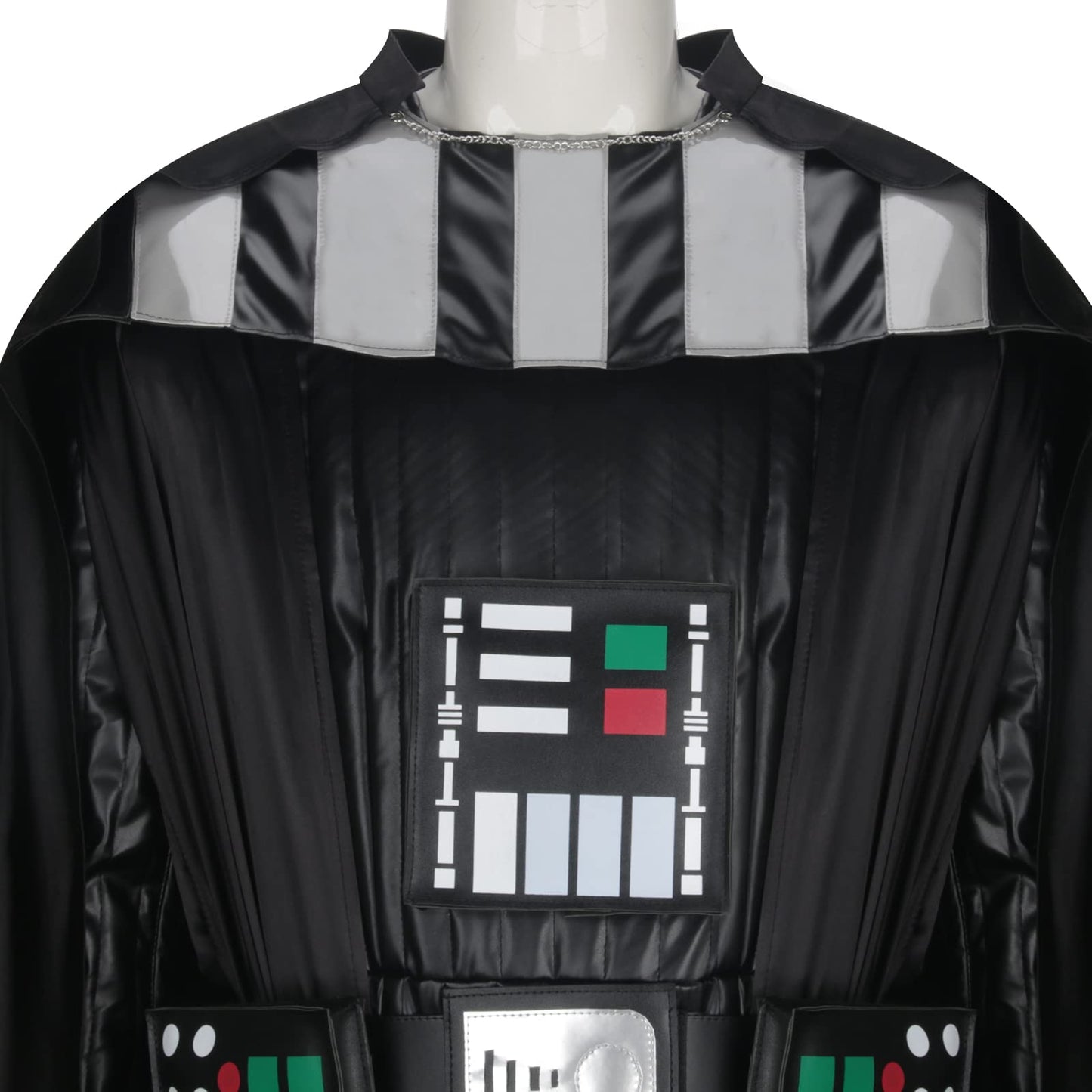 Costum de Darth Vader pentru bărbați, set complet cu capa deluxe, costum de Halloween, outfit cosplay (M)
