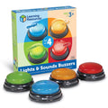 Learning Resources Set 4 Buzzere cu Sunet, 3+ ani