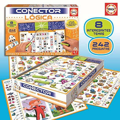 Joc educativ Educa Connector, invat si asociez, multicolor