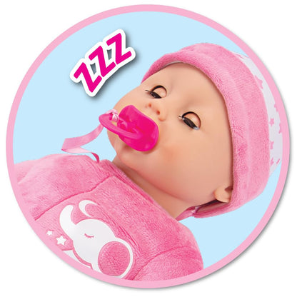 Simba 105140501 Păpușă Laura Set de joacă cu corp moale și mișcări de respirație 1,5+ ani (roz)