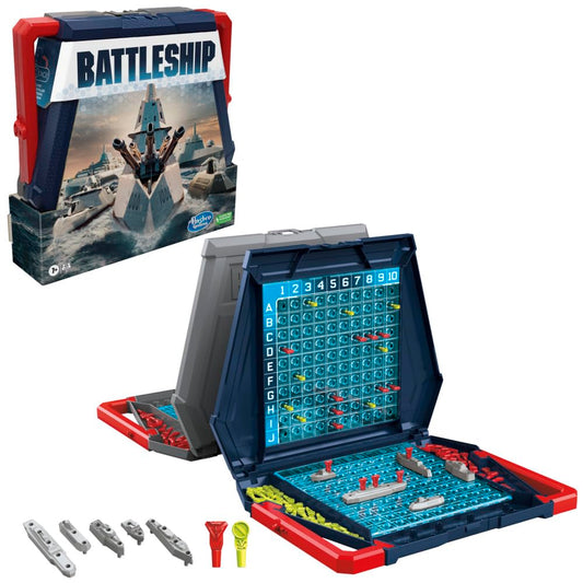 Hasbro Battleship Joc de societate clasic joc strategic pentru copii de la 7 ani