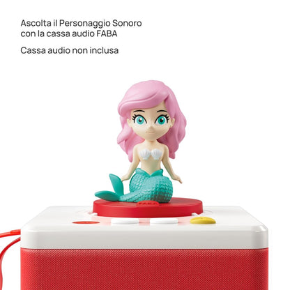FABA Figurină Sonoră Mica Sirenă, povești audio pentru copii, 4+ ani (versiune italiană)