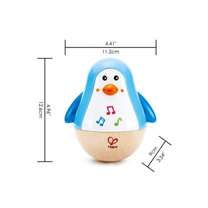 Hape Pinguin din lemn cu sunet, 6+ luni