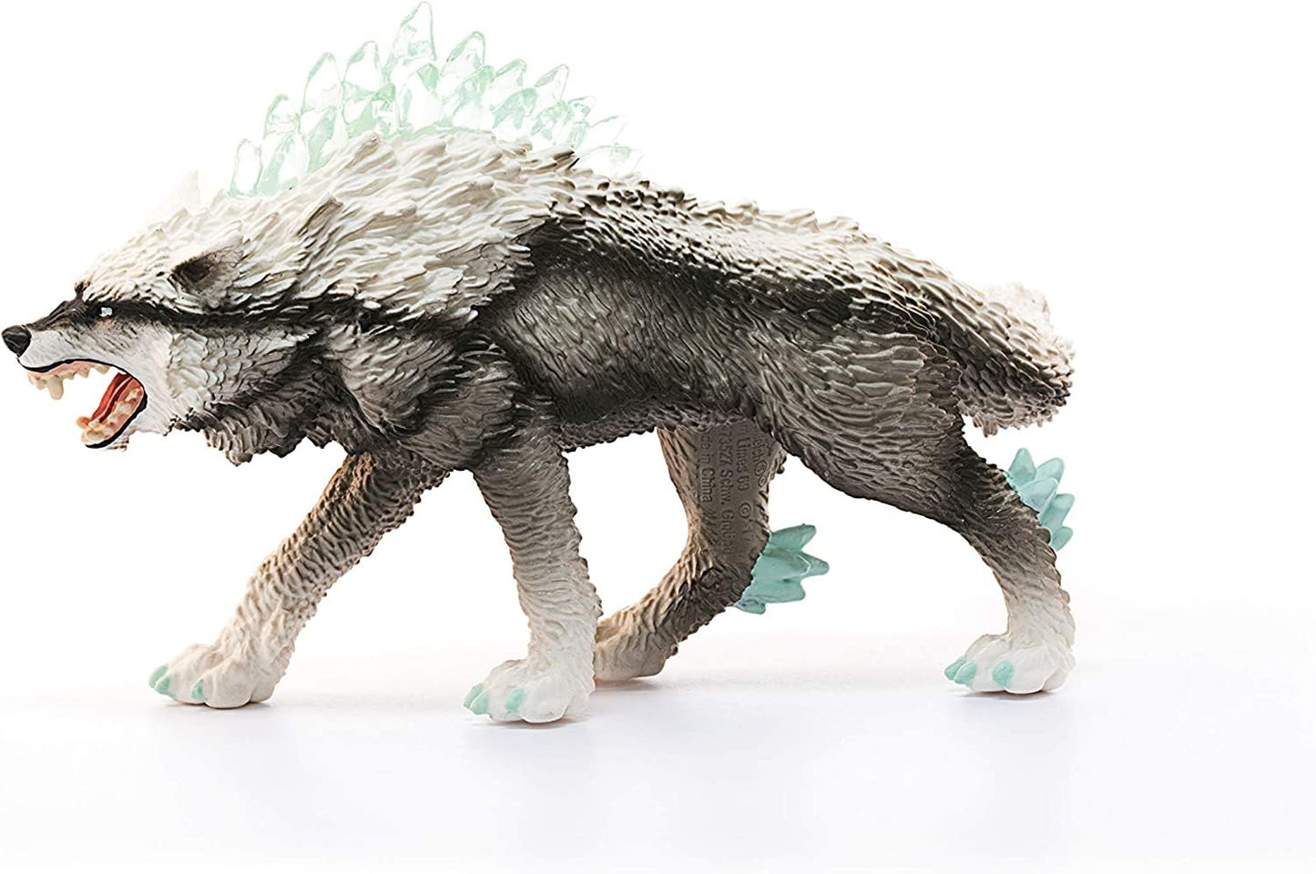 SCHLEICH ELDRADOR Creatures | Lupul zapezilor 42452 | Figură de monstru ELDRADOR cu cristale transparente pe spate | cadou minunat pentru băieți și fete | de la 7 ani | 15 x 5 x 9 cm