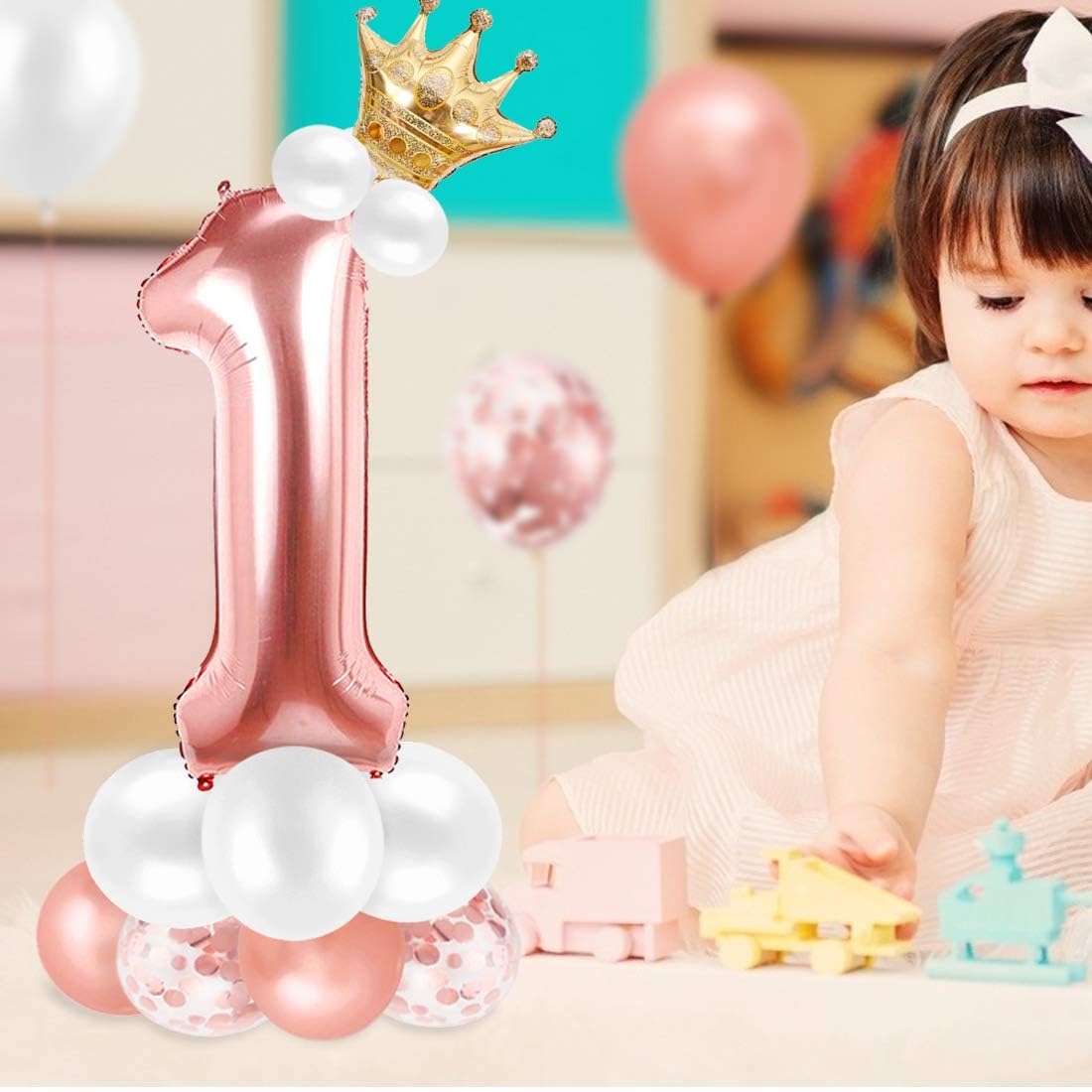 Sprinlot Balon folie cifra 8, roz auriu