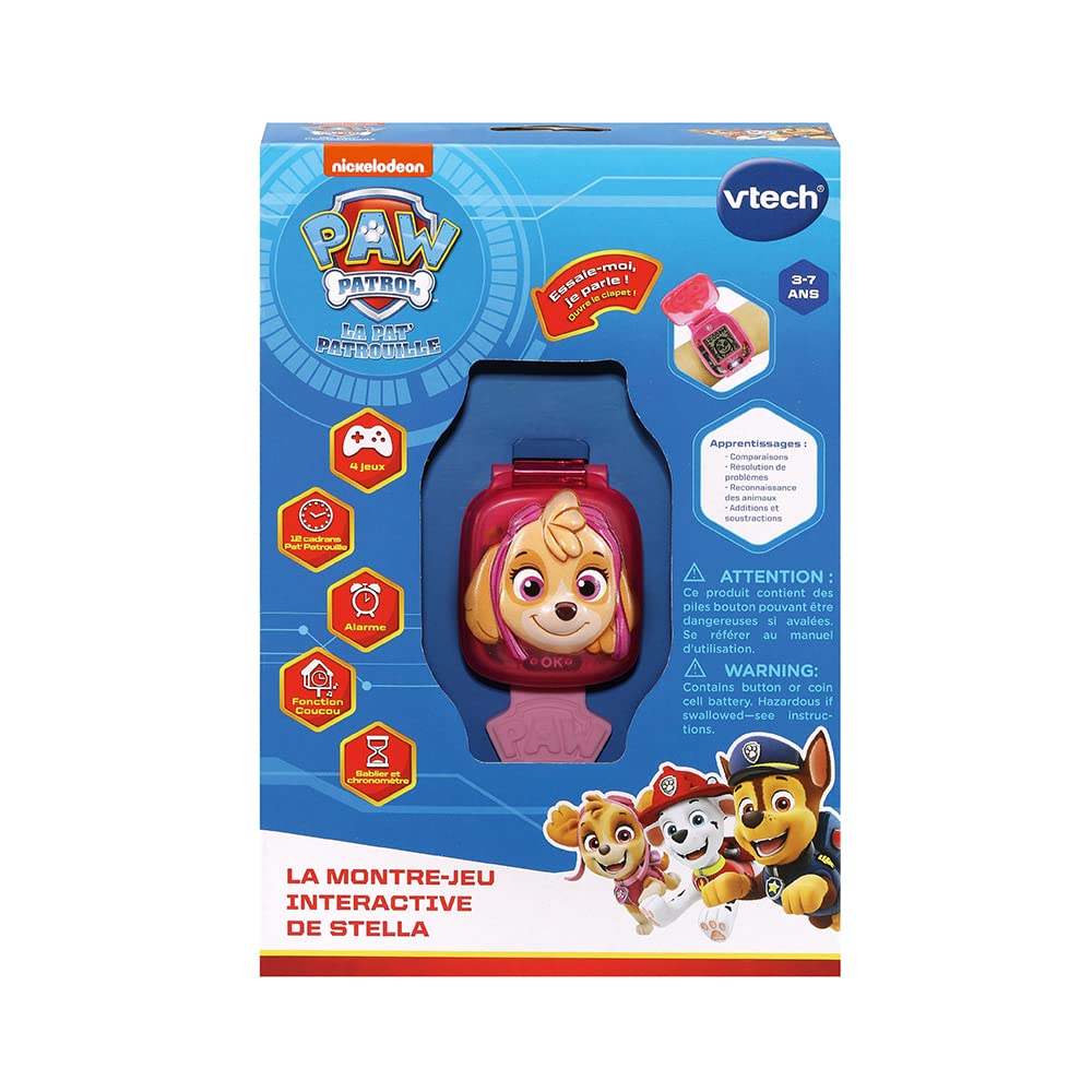 Vtech 551685 Ceas Paw Patrol Stella, 3-7 ani (FR)